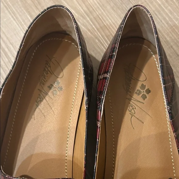 Patricia Nash Red Plaid Loafers - Picture 3 of 6